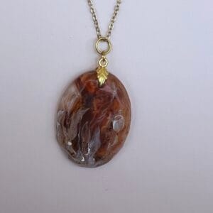 Pendentif Ambre en fusion