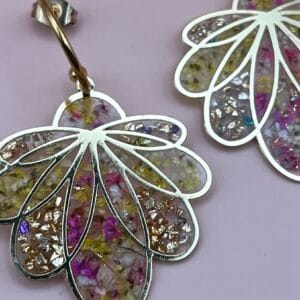 Boucles d'oreilles Pétales de feu