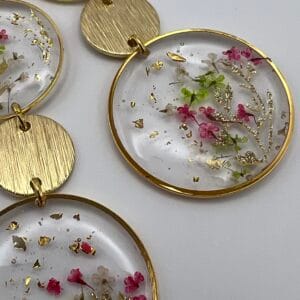 Boucles d'oreilles Trio botanique