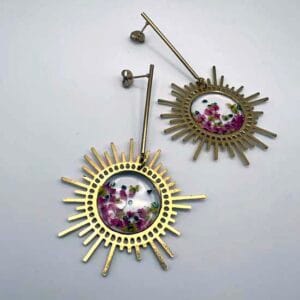 Boucles d'oreilles Jardin doré