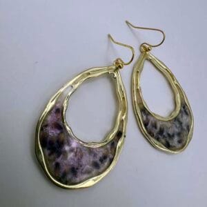 Boucles d'oreilles Violette du soir