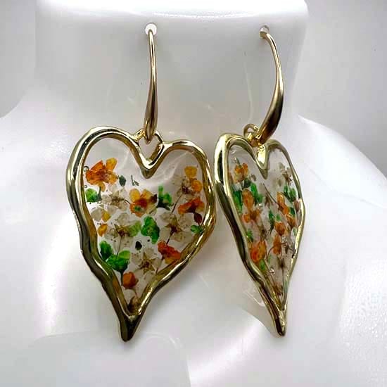 Boucles d'oreilles Arc en coeur – Image 3
