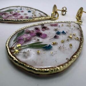 Boucles d'oreilles Fleur d'or