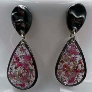 Boucles d'oreilles Lumière d'argent fleurie