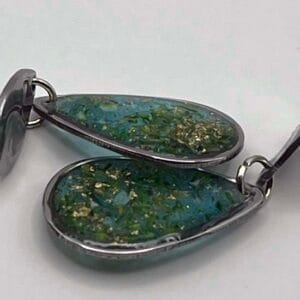 Boucles d'oreilles Lumière d'argent fleurie