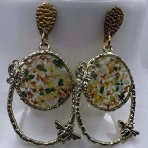 Boucles d'oreilles Prisme botanique