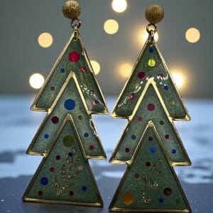Boucles d'oreilles Sapin festif