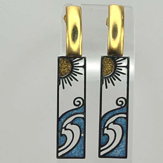 Boucles d'oreilles rectangulaires Aurézine 1