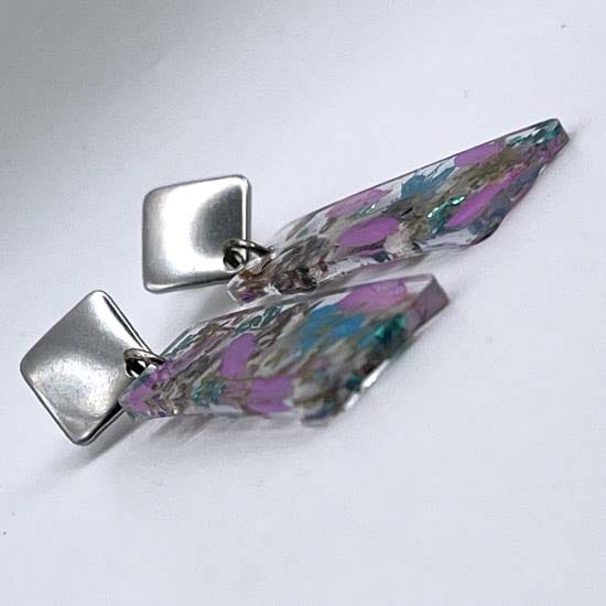 Boucles d'oreilles rectangulaires Rosélia 3