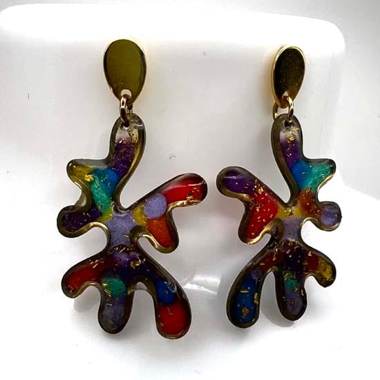 Boucles d'oreilles Cadence colorée 2634