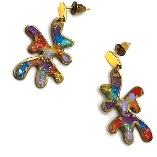 Boucles d'oreilles Cadence colorée 2635