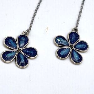 Boucles d'oreilles bleues Nuit d'azur 2537