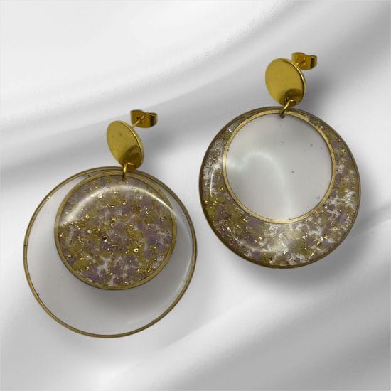Boucles d'oreilles Anneaux de Lune