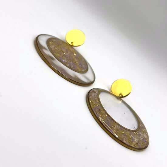 Boucles d'oreilles Anneaux de Lune – Image 2