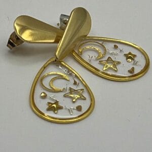 Boucles d'oreilles dorées Oristella