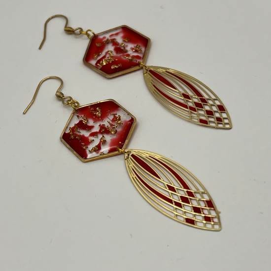 Boucles d'oreilles pendantes Sélémire – Image 4