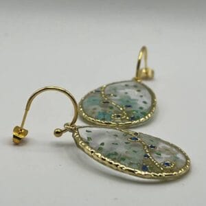 Boucles d'oreilles fantaisie ovales Sériane 4