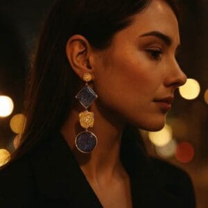 Boucles d'oreilles pendantes Stelliane