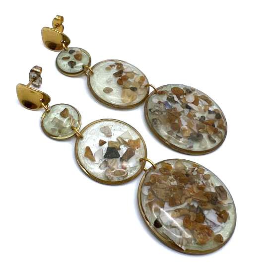 Boucles d'oreilles pendantes Corallia – Image 2