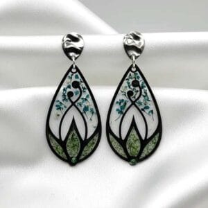 Boucles d'oreilles Eclosion boréale