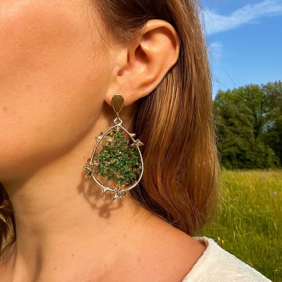 Boucles d'oreilles Floréal doré – Image 2