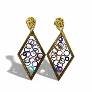 Boucles d'oreilles Lucioles d'Opale