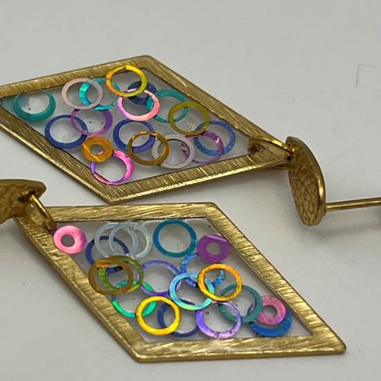 Boucles d'oreilles Lucioles d'Opale – Image 2