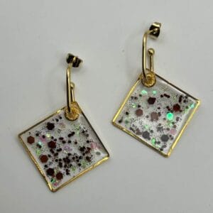 Boucles d'oreilles losanges Reflets de passion 2