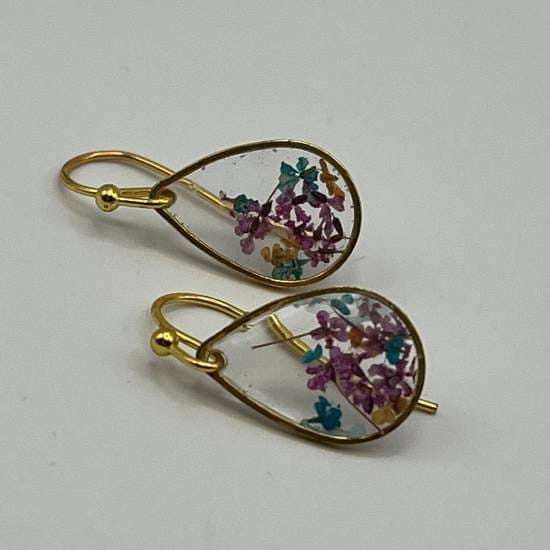 Boucles d'oreilles Rayon de fleur – Image 4