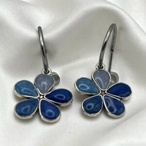 Boucles d'oreilles Azurée