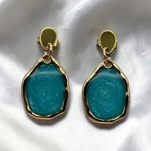 Boucles d'oreilles Halo d'azur