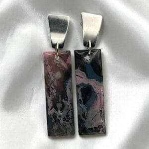 Boucles d'oreilles Rivages abstraits