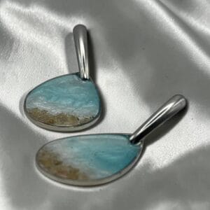 Boucles d'oreilles Aqua line
