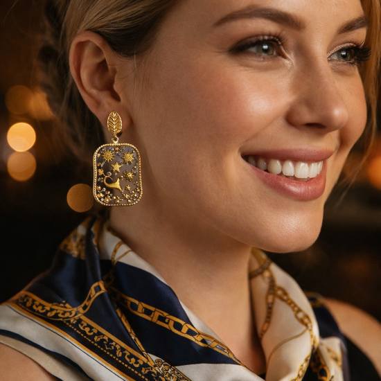 Boucles d'oreilles Ecrin astral – Image 2