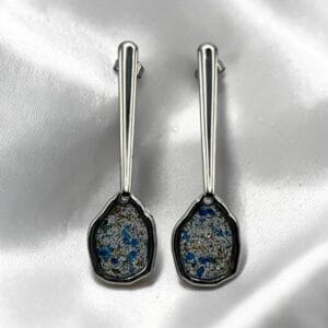 Boucles d'oreilles Galet céleste