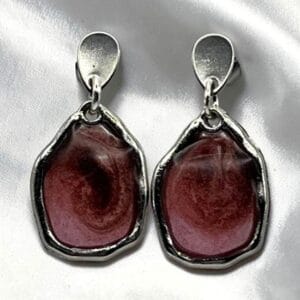 Boucles d'oreilles Opale de feu