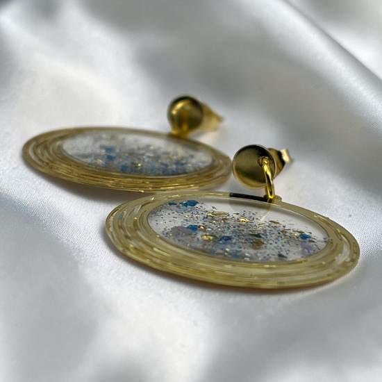 Boucles d'oreilles Rayons enlacés – Image 4