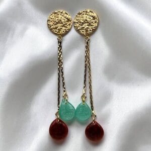 Boucles d'oreilles Terre et lagune