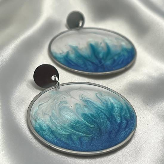 Boucles d'oreilles Vagues d'aurore – Image 4