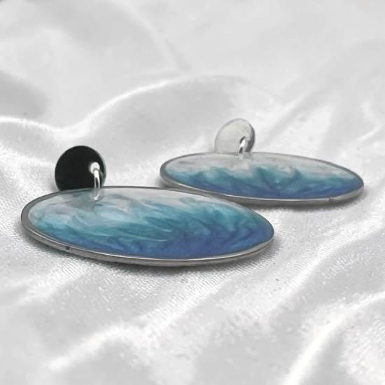 Boucles d'oreilles Vagues d'aurore – Image 3